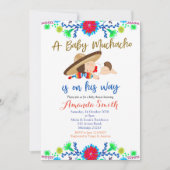 Muchachoのメキシコフェスタのベビーシャワーの招待状 招待状 (正面)