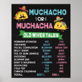 MuchachoまたはMuchacha Tacoジェンダーがパーティーのサインを明らかにする ポスター (正面)