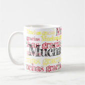 Muchas gracias/のスペイン語はコップ感謝していしています コーヒーマグカップ (左)