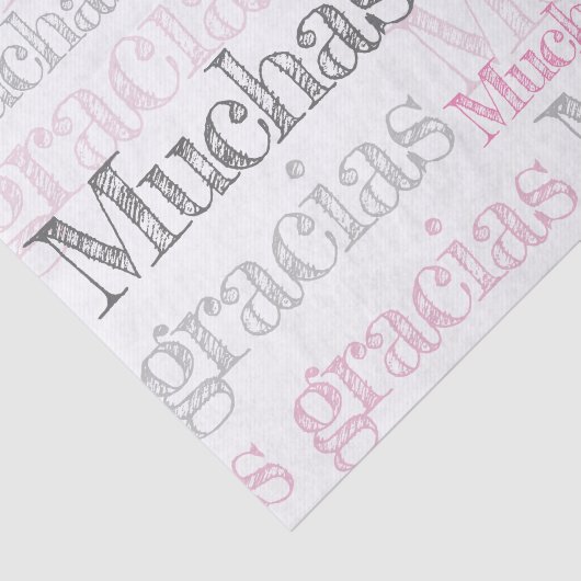 Muchas gracias/のスペイン語はティッシュペーパー感謝していしています 薄葉紙 (詳細)