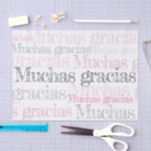 Muchas gracias/のスペイン語はティッシュペーパー感謝していしています 薄葉紙 (クラフト)