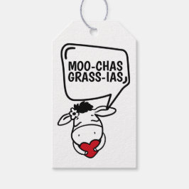 Muchas Gracias Cowをテーマに感謝していおもしろい ギフトタグ