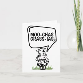 Muchas Gracias Cowをテーマに感謝していおもしろい サンキューカード