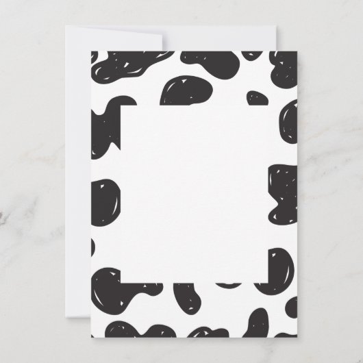 Muchas Gracias Cowをテーマに感謝していおもしろい サンキューカード (裏面)