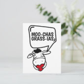 Muchas Gracias Cowをテーマに感謝していおもしろい ポストカード (スタンド正面)