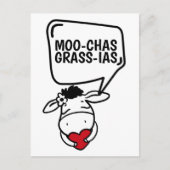Muchas Gracias Cowをテーマに感謝していおもしろい ポストカード (正面)