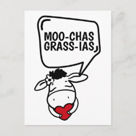 Muchas Gracias Cowをテーマに感謝していおもしろい ポストカード