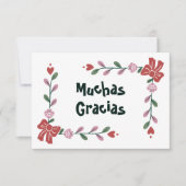 Muchas Gracias Thank You Card サンキューカード (正面)