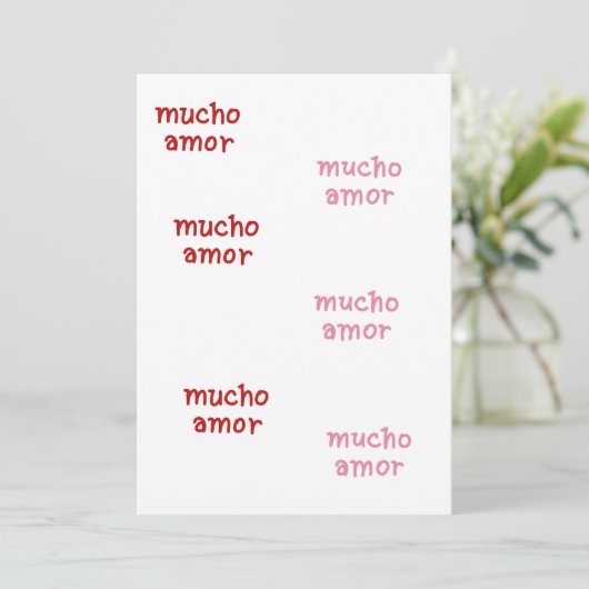 MUCHO AMOR アドバイスカード (スタンド正面)