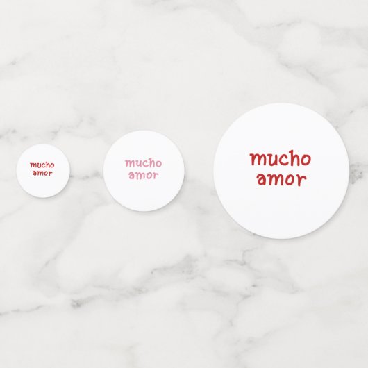 MUCHO AMOR  コンフェッティ (正面)