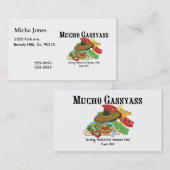 Mucho Gassyassのメキシコ人の食糧 名刺 (正面/裏面)