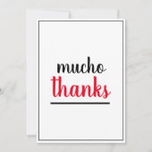 Mucho Thanks Appreciation Gesture  サンキューカード (正面)
