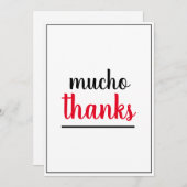 Mucho Thanks Appreciation Gesture  サンキューカード (正面/裏面)