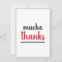 Mucho Thanks Appreciation Gesture  サンキューカード