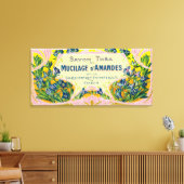 Mucilage D' Amandes Soap LabelParis，フランス キャンバスプリント (インサイチュ (リビング))