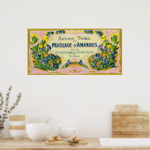 Mucilage D' Amandes Soap LabelParis，フランス ポスター (キッチン)