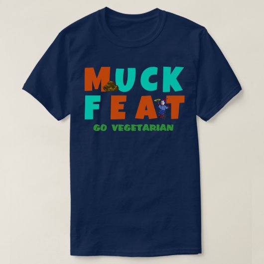 MUCK FEAT GOベジタリアン Tシャツ (デザイン正面)