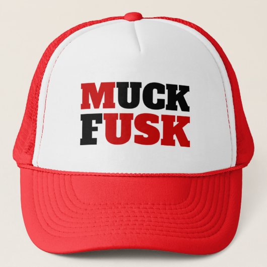 "MUCK FUSK" トラッカーハット (正面)