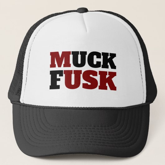 "MUCK FUSK" Trucker Hat キャップ (正面)