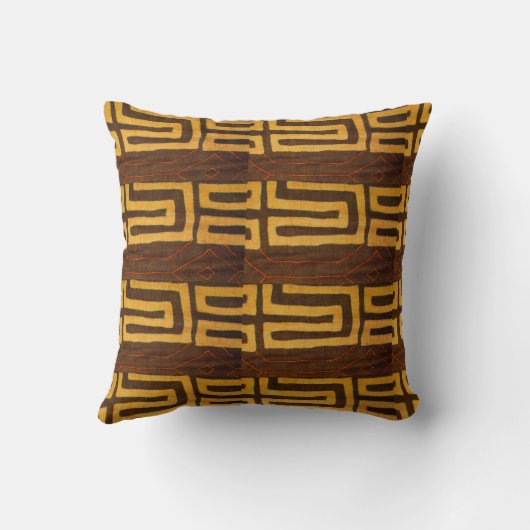 Mud Cloth Majesty Throw Pillow クッション (裏面)