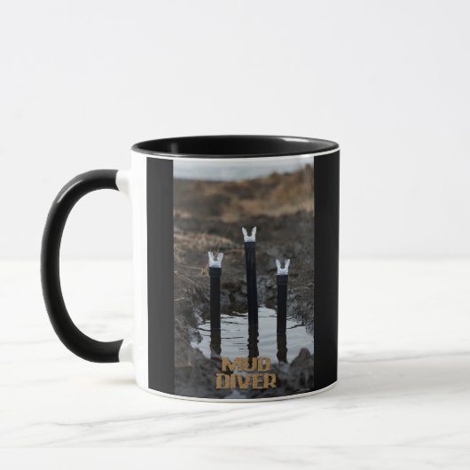 Mud Diver black combo mug 2 sided マグカップ (左)