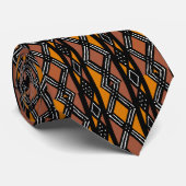 Mudcloth Bogolan Modern Tribal Style Neck Tie ネクタイ (ロール)