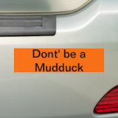 Mudduckがあないで下さい バンパーステッカー (車上)