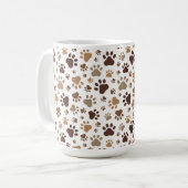 Muddy Paw Print Coffee Mug コーヒーマグカップ (正面左)