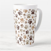 Muddy Paw Print Latte Mug カフェラテマグ (右アングル)