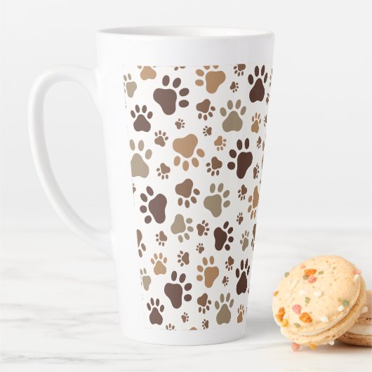 Muddy Paw Print Latte Mug カフェラテマグ (インサイチュ)