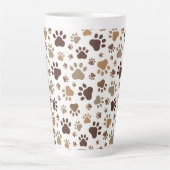 Muddy Paw Print Latte Mug カフェラテマグ (正面)