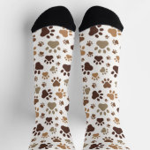 Muddy Paw Print Socks ソックス (上部)