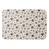 Muddy Paw Prints Bath Mat バスマット (正面)