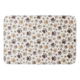 Muddy Paw Prints Bath Mat バスマット