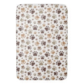 Muddy Paw Prints Bath Mat バスマット (正面縦)