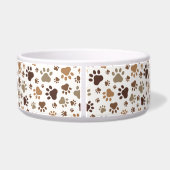 Muddy Paw Prints - Customisable Pet Food Bowl ボウル (裏面)