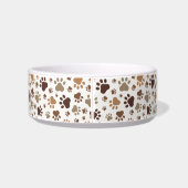 Muddy Paw Prints - Customisable Pet Food Bowl ボウル (裏面)