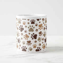 Muddy Paw Prints Mug ジャンボコーヒーマグカップ