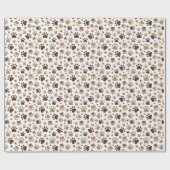 Muddy Paw Prints Wrapping Paper ラッピングペーパー (フラット)