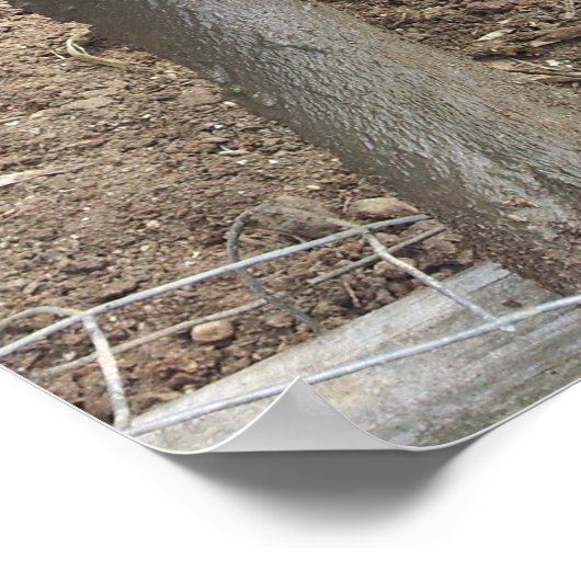 Muddy Pig Poster Funny ポスター (角)