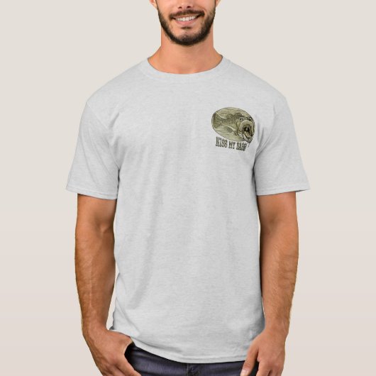 Mudgeのスタジオによって私の取付けられた低音に接吻して下さい Tシャツ (正面)