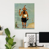 "Mudhead" kachina print ポスター (ホームオフィス)