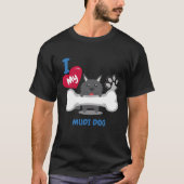 MUDI犬かわいい犬のギフトのアイディアのおもしろい犬 Tシャツ (正面)