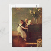 Muenierによる最初のピアノレッスン ポストカード (正面/裏面)