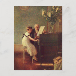 Muenierによる最初のピアノレッスン ポストカード