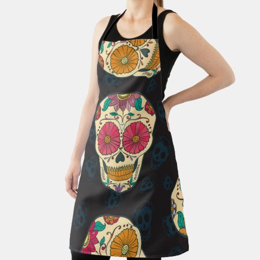 Muertosスカル:ヴィンテージシームレスなエレガンス。 エプロン (インサイチュ)