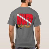 MUFDのスキューバ救助及び回復チームTシャツ Tシャツ (裏面)