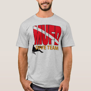 MUFDの飛び込みのチームスキューバダイバーのワイシャツ Tシャツ