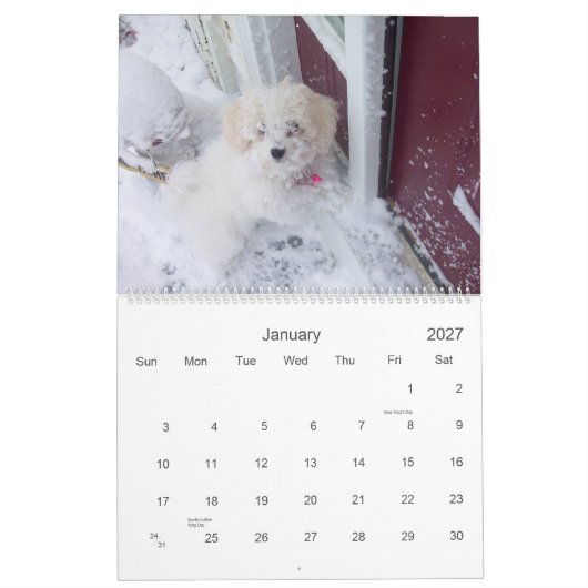 Muffieのカレンダー2007年 カレンダー (1月 2027)