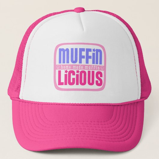 Muffinliciousのピンクの帽子 キャップ (正面)